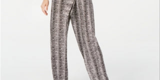 Macacão feminino estampado com manga bufante da NY Collection, preto, tamanho pequeno XS