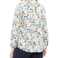 Blusa feminina Charter Club com estampa frontal de botões, em mistura de linho, tamanho pequeno, tamanho extragrande