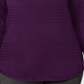 Karen Scott Suéter Feminino de Algodão com Canelado Roxo Tamanho Grande