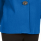 Cardigan feminino JM Collection com broche para festa de fim de ano, azul, tamanho pequeno