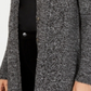 Karen Scott Cardigan Duster Feminino com Botões Frontais Preto Tamanho Pequeno Médio