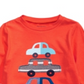 Camiseta infantil First Impressions Baby Boy Cotton Cars Laranja Tamanho 3-6 meses