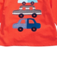 Camiseta infantil First Impressions Baby Boy Cotton Cars Laranja Tamanho 3-6 meses