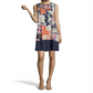 Vestido feminino John Paul Richard com estampa floral, azul, tamanho extragrande