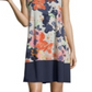 Vestido feminino John Paul Richard com estampa floral, azul, tamanho extragrande