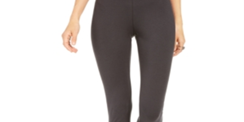 Leggings femininas com bainha cravejada Style &amp; Co, cinza, tamanho X-S