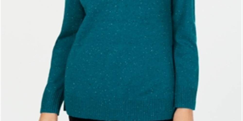 Karen Scott Suéter Feminino Gola V Manga Longa Verde Tamanho P