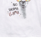 Camisetas Epic Threads Big Girl's No Drama Llama, tamanho pequeno, brancas