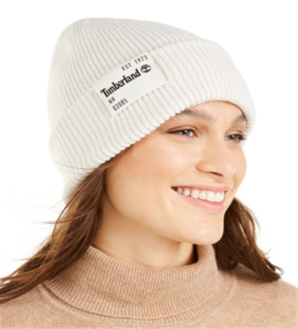 Gorro Timberland Classic Tall Reciclado Feminino Branco Tamanho Único