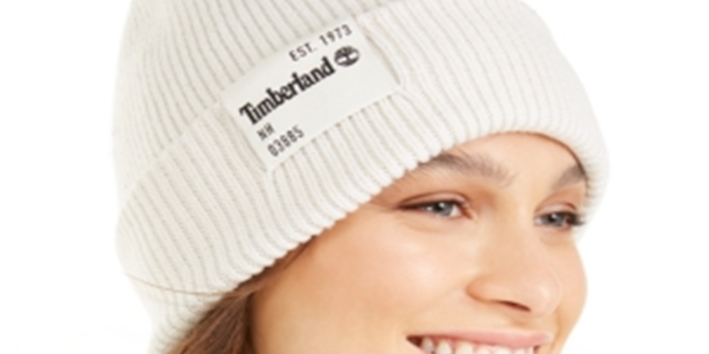 Gorro Timberland Classic Tall Reciclado Feminino Branco Tamanho Único