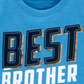 Camiseta estampada Carter's para meninos, gola redonda, manga curta, azul, tamanho 3T