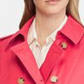 Ralph Lauren Trench Coat Feminino com Cinto Vermelho Tamanho Grande