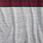 Camiseta Univibe Big Boy's Valle com listras coloridas e gola V, preta, tamanho GG