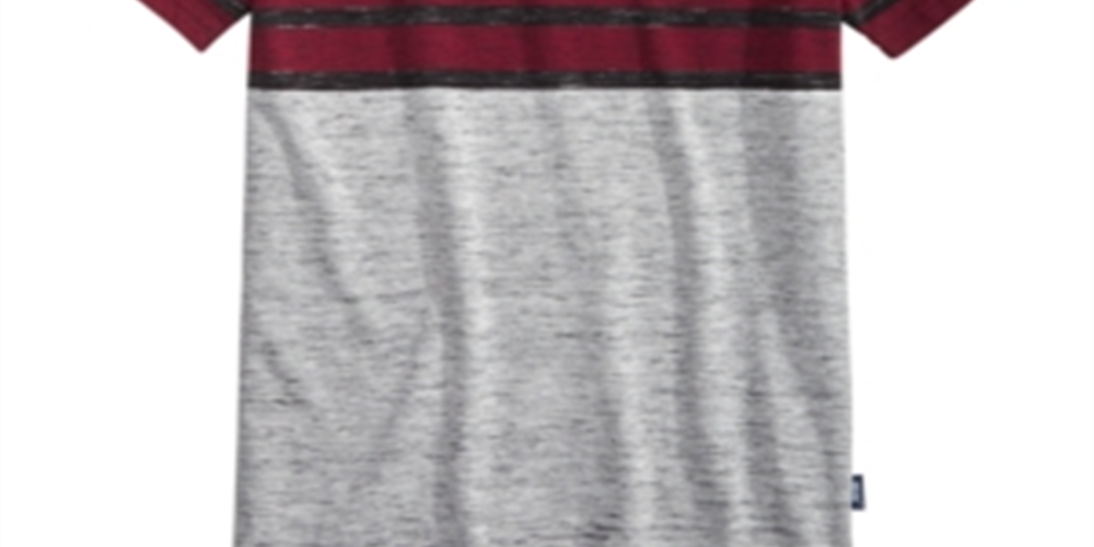 Camiseta Univibe Big Boy's Valle com listras coloridas e gola V, preta, tamanho GG