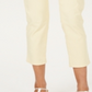 Calça jeans feminina Charter Club Tummy Control Bristol Capri, amarela, tamanho 16