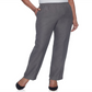 Calça reta feminina Alfred Dunner Classics, cinza, tamanho 10