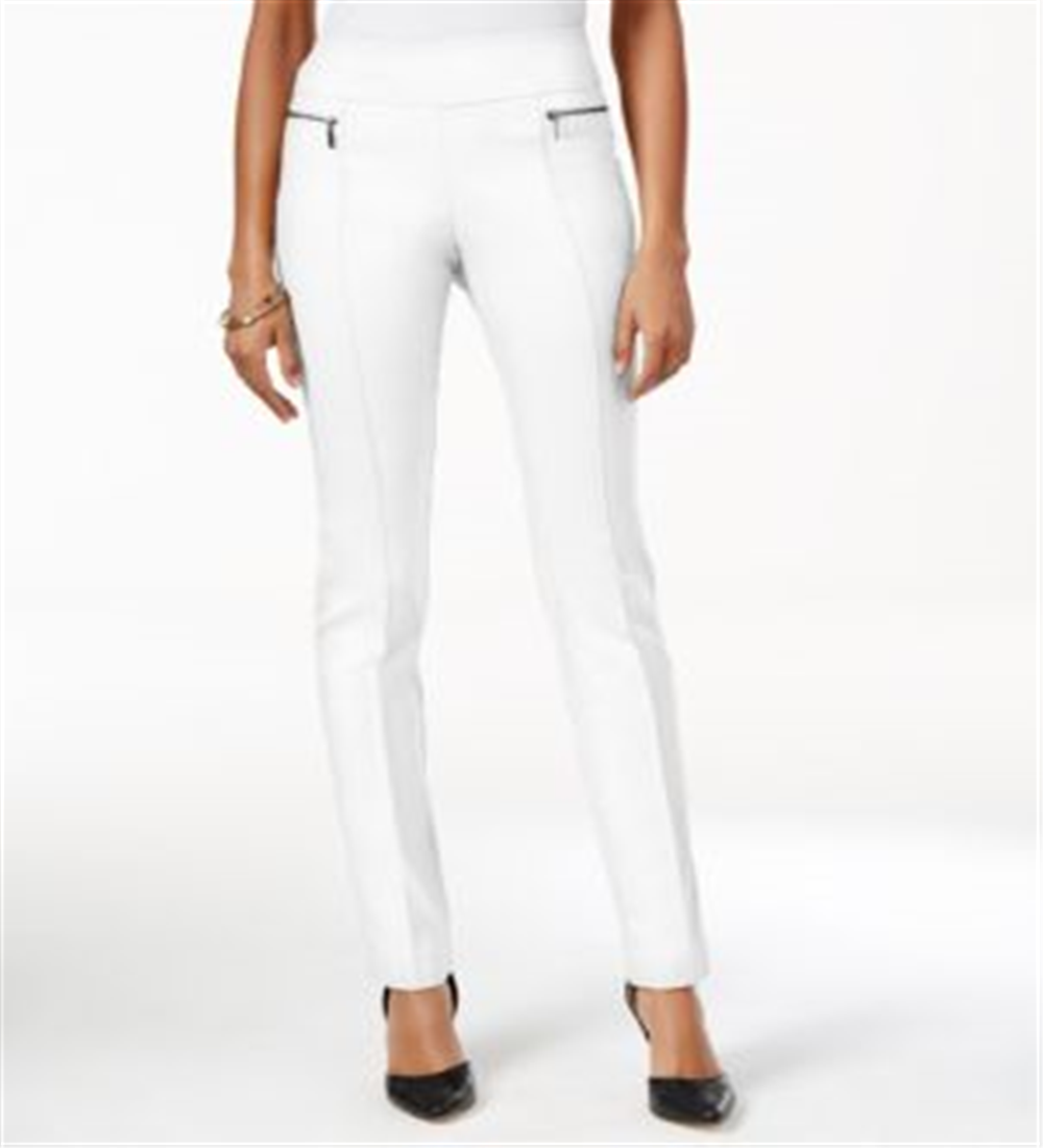 Calça skinny feminina Style &amp; Co, branca, tamanho M
