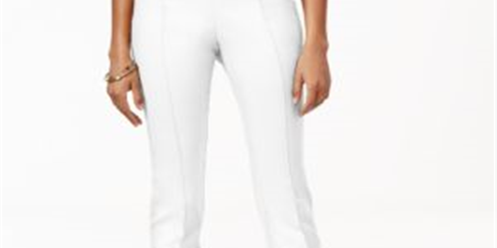 Calça skinny feminina Style &amp; Co, branca, tamanho M