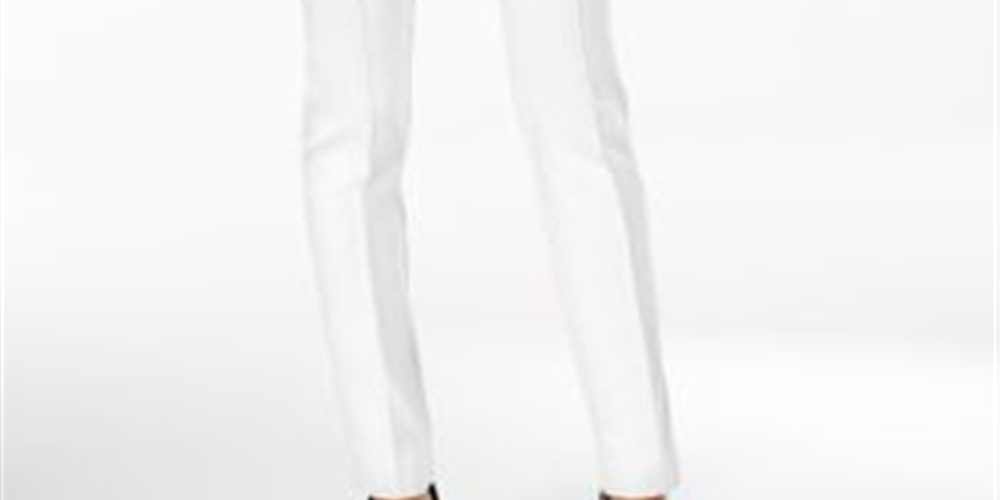 Calça skinny feminina Style &amp; Co, branca, tamanho M