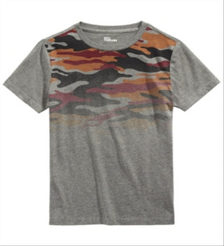 Epic Threads Big Boy's Camo Print T-Shirt Gray Size Medium
