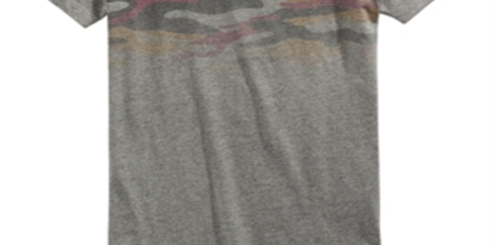 Camiseta estampada camuflada Epic Threads Big Boy's, cinza, tamanho médio