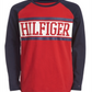 Camiseta Tommy Hilfiger Little Boy's Davis com logo colorido, vermelha, tamanho 5