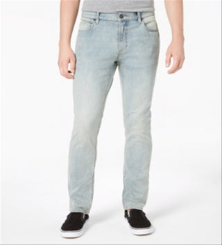 Calça jeans slim fit elástica masculina American Rag, azul, tamanho 32x34