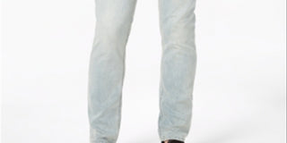 Calça jeans slim fit elástica masculina American Rag, azul, tamanho 32x34