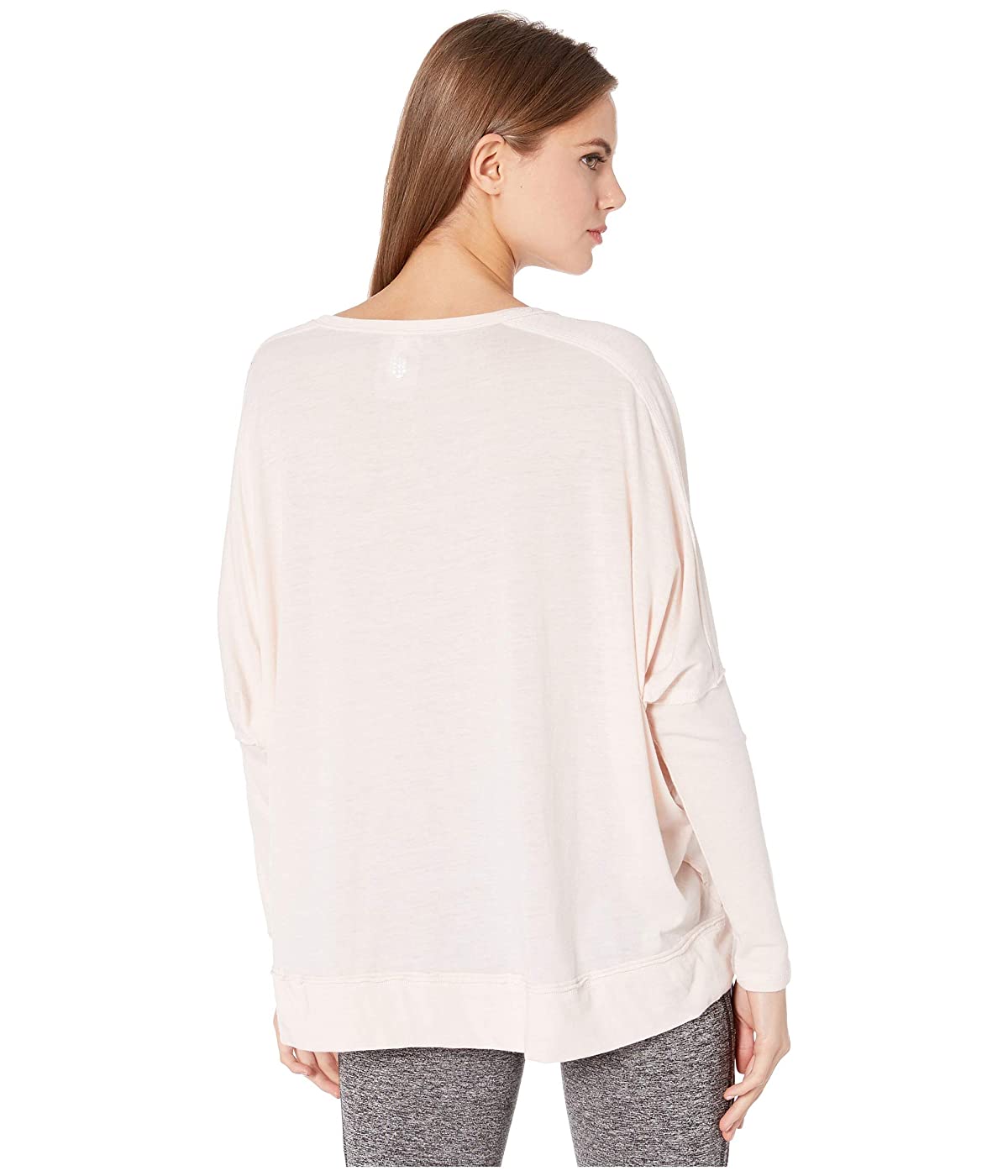 Camisas e tops de treino fitness femininos Free People First Choice, bege, tamanho extrapequeno