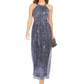 Vestido Halter Brilhante Feminino INC International Concepts Azul Tamanho 12