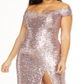 Vestido longo sem mangas feminino B Darlin, rosa, tamanho 24