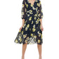 Vestido MIDI Floral Petúnia Tommy Hilfiger Feminino Azul Tamanho 18