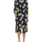 Vestido MIDI Floral Petúnia Tommy Hilfiger Feminino Azul Tamanho 18