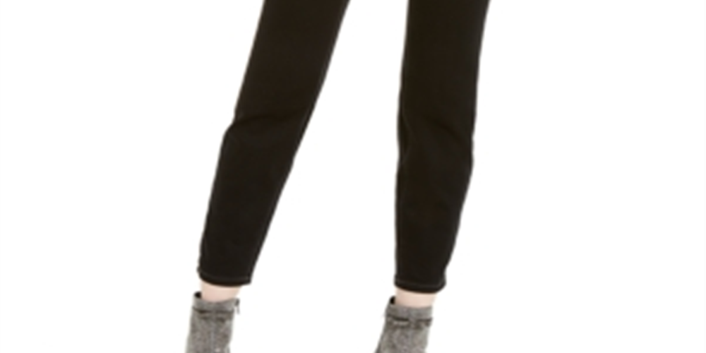 Calça jeans skinny feminina INC International Concepts, preta, tamanho 2, pequena