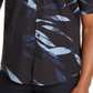 Camisa Alfani Masculina Estampada de Folhas Preta Tamanho P