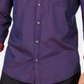 Camisa social masculina com gola estampada e ajuste clássico da INC International Concepts, azul, tamanho X-S