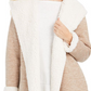 Cardigan feminino com capuz e forro de sherpa da Style &amp; Co, marrom, tamanho M