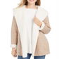 Cardigan feminino com capuz e forro de sherpa da Style &amp; Co, marrom, tamanho M