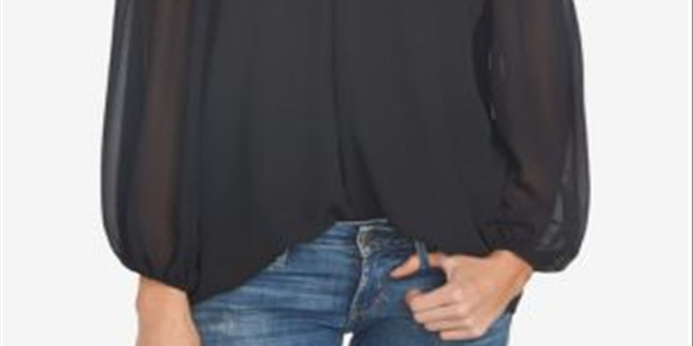 1.STATE Blusa feminina ombro a ombro com decote halter, preta