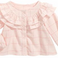 Blusa de algodão com babados e vidraça First Impressions para bebês meninas, tamanho rosa, 18 meses
