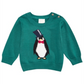 Suéter infantil pinguim First Impressions verde tamanho 6-9 meses