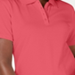 Camisa polo feminina Karen Scott de algodão, coral, tamanho pequeno