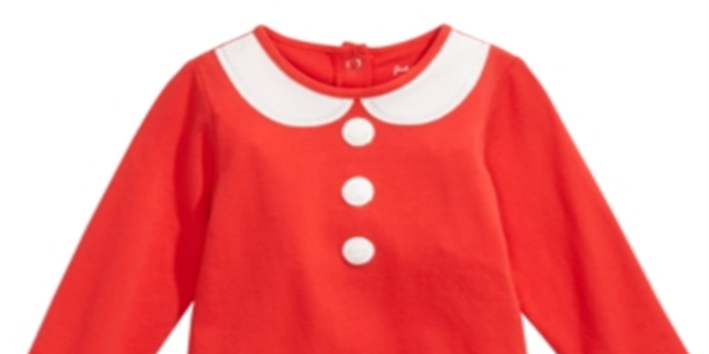 Body Infantil Mamãe Noel Vermelho First Impressions para Meninas Tamanho 3-6 Meses