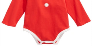 First Impressions Baby Girl's Mrs. Claus Bodysuit Red Size 3-6 Months