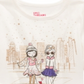 Camiseta com glitter Epic Threads Little Girl's City Friends, branca, tamanho 5