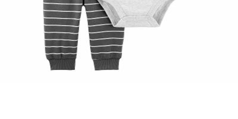 Conjunto de macacão e calça Carter's Boy's Lion, 2 peças, cinza mesclado, tamanho 24 meses