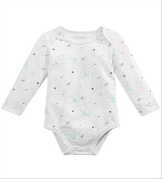 First Impressions Baby Boy's Tree Print Bodysuit Gray Size 3-6 Months