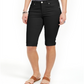 Shorts jeans skinny com punho feminino Style &amp; Co - Preto, tamanho 4