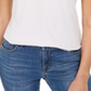 Camiseta feminina estilo &amp; co com decote em V e estampa Burnout, roxa, tamanho médio