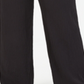 Calça feminina de perna larga JM Collection, preta, tamanho 0X